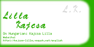 lilla kajcsa business card